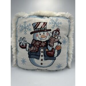 VINTAGE‎ Mohawk Home Christmas Pillow Snowman Penguin 16'' Classic 1980's 1990's